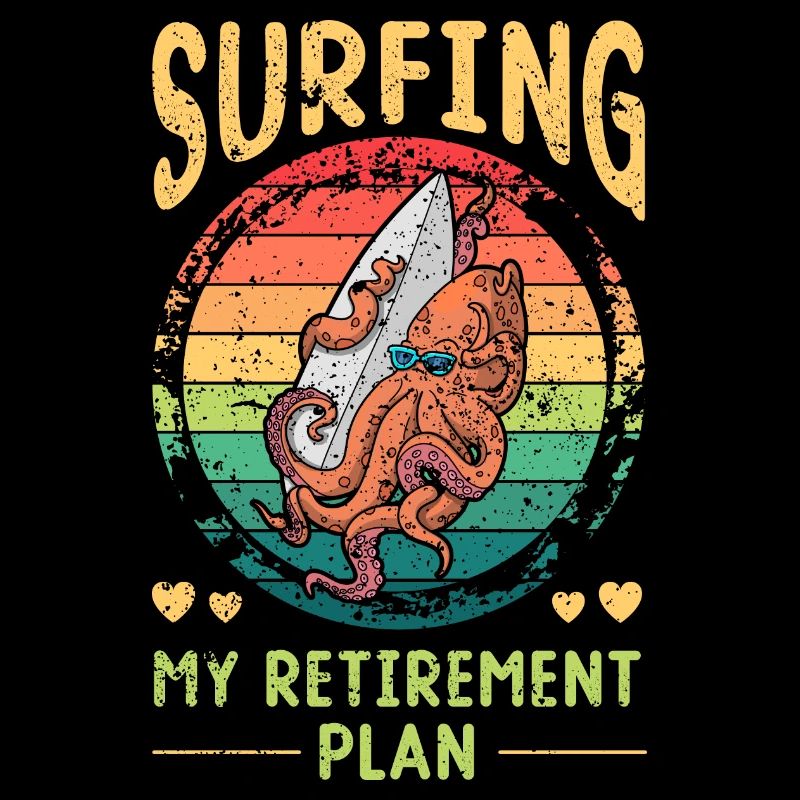 Surf Squid Summer Board Ocean Holiday