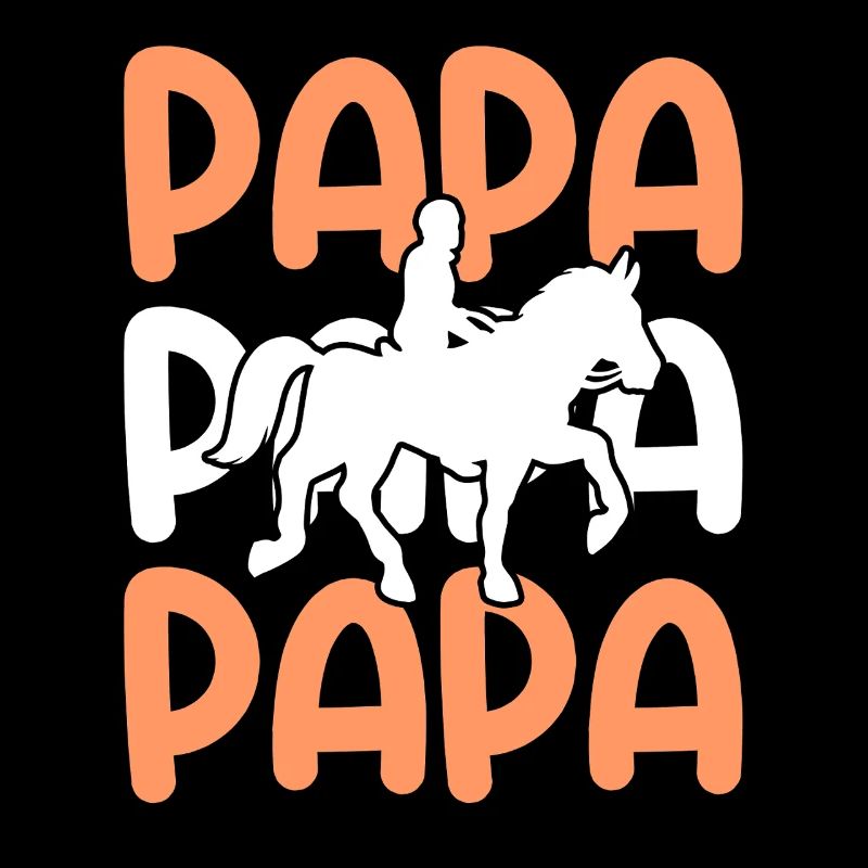 Reiten Papa Vater Pferde