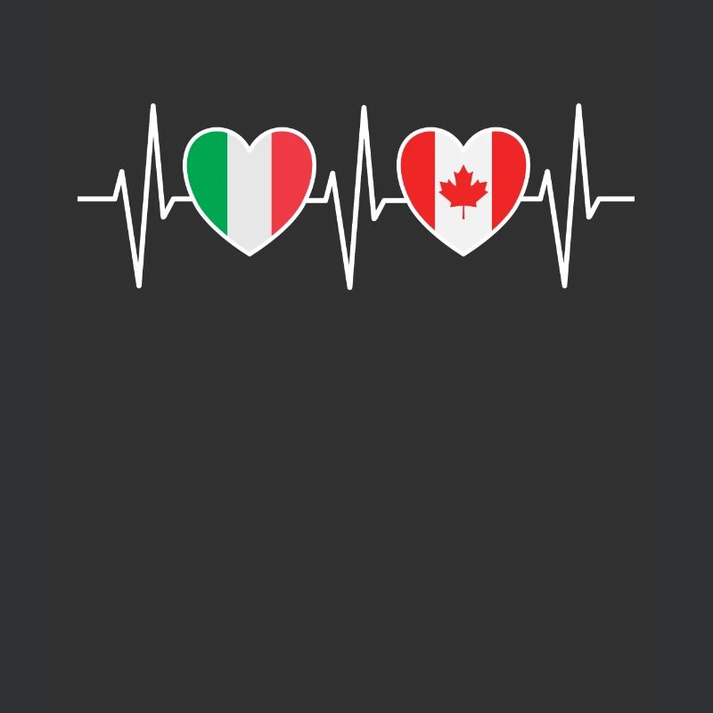 Drapeaux de l’Italie et du Canada Drapeau canadien