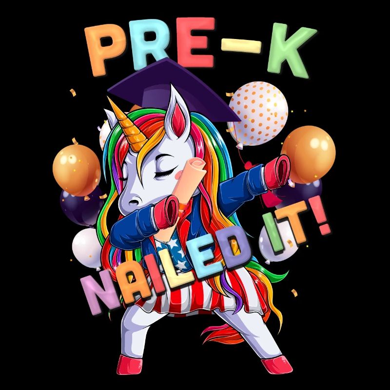Dab une licorne devant K diplômé de la classe 2