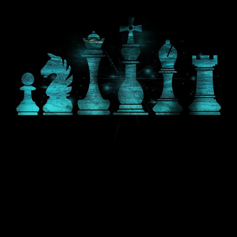 Jeu d’échecs cadeau de mat d’échecs · Pièces d’échecs