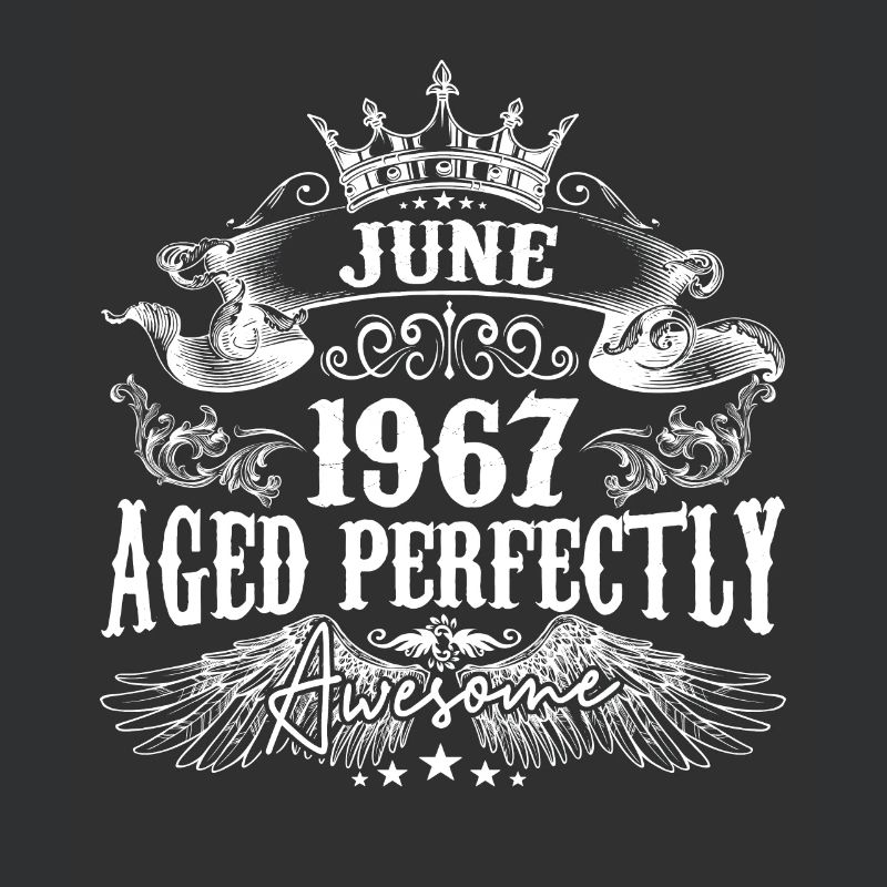 1967| Juni 1967 Geburtstag Perfekt gealtert