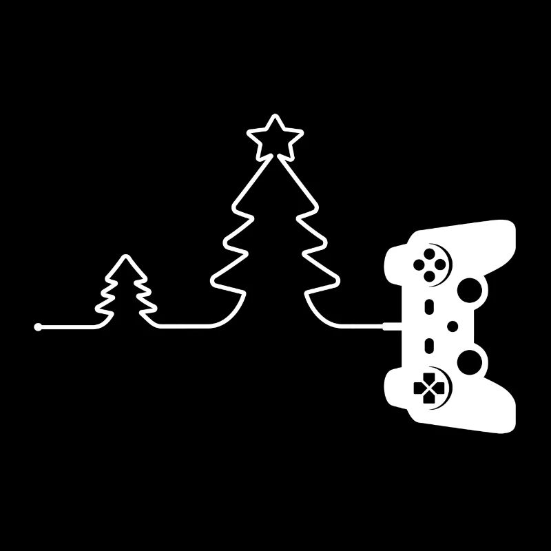 Gamer Weihnachtsbaum VideospielController Geschenk