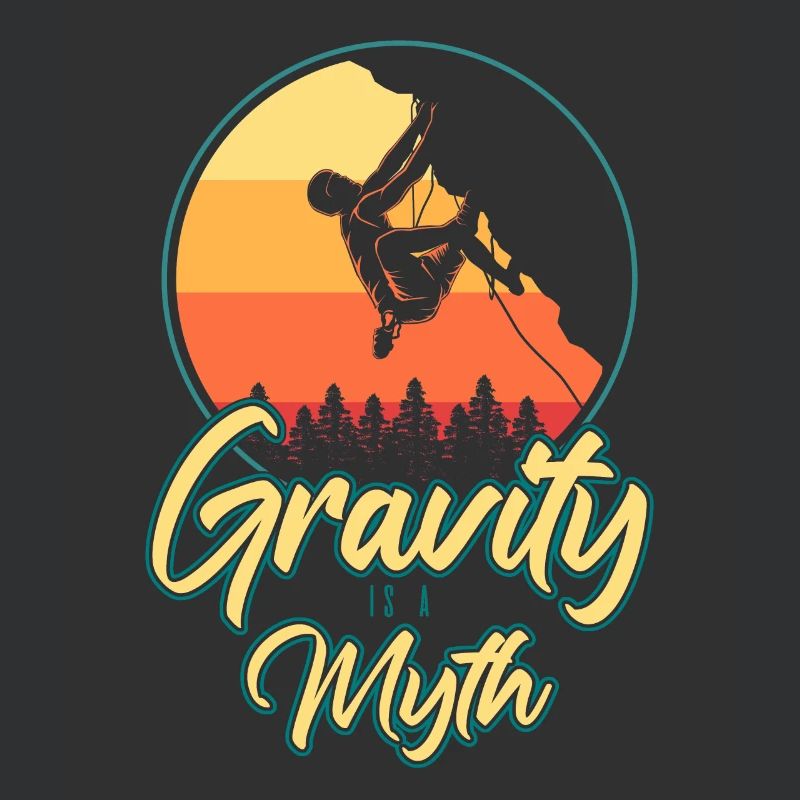 Schwerkraft ist ein Mythos Klettern Boulder Kletterer