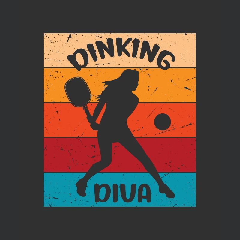 Retro Pickleball Dame - Dinking Diva