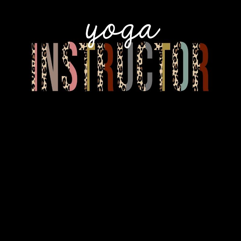 Yoga Instructor Leopard Print Funny Gift