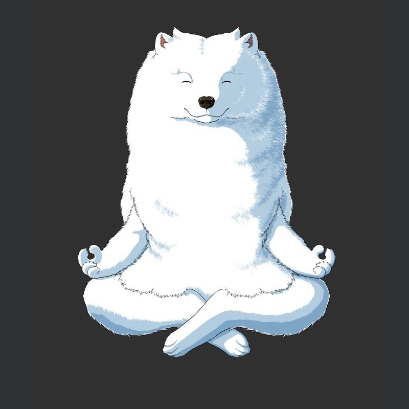 Yoga Samojede Hund