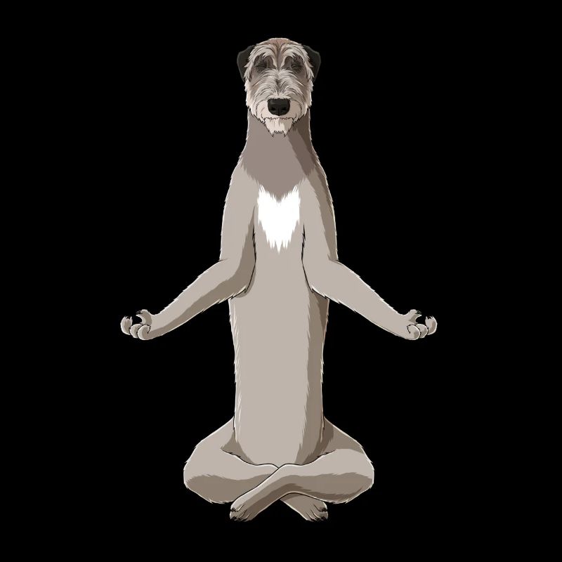Meditierender Irischer Wolfshund Hund