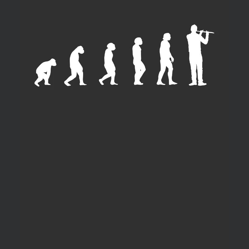 Evolution Querflöte Spieler Geschenk