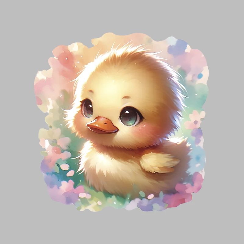 Chibi Easter Duckling For Duck Lovers