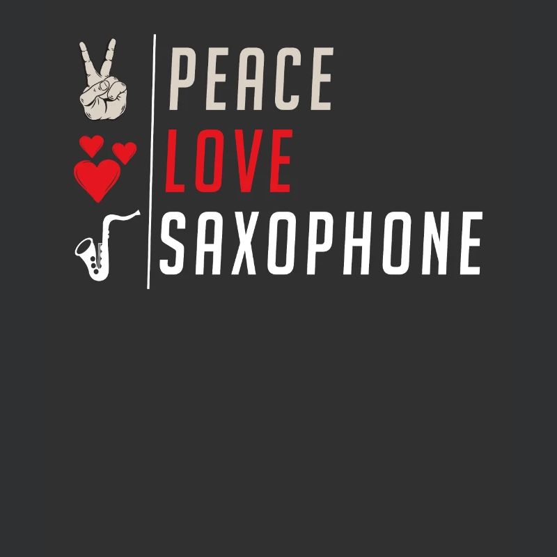 Peace Love Saxophone Marching Band