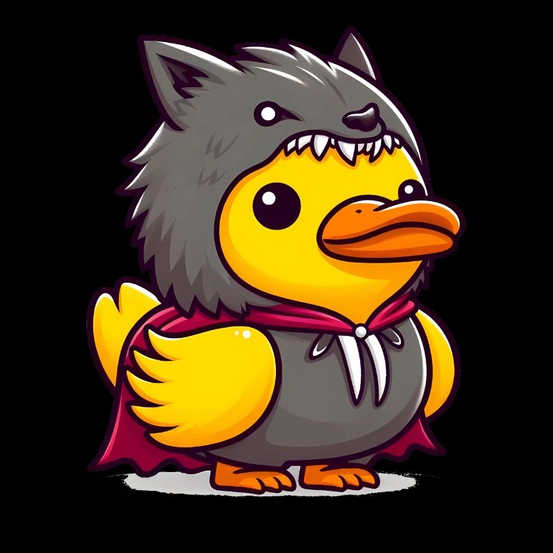 Werwolf Ente, Gelbe Gummiente & Quietscheente