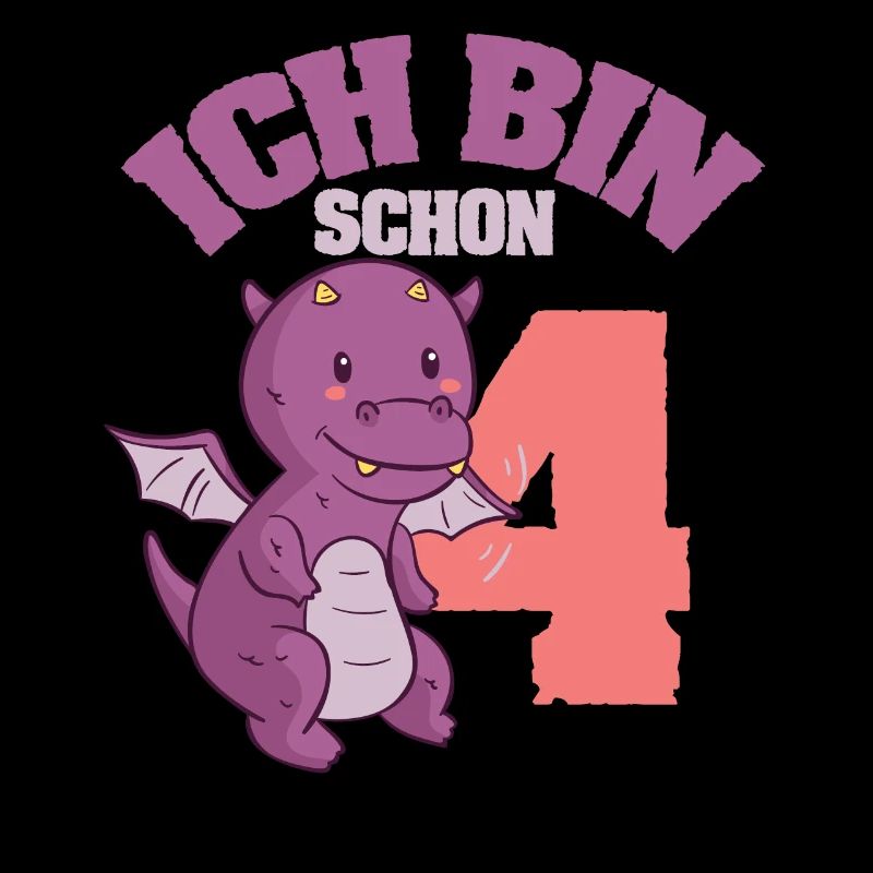 Dino Drache 4. Geburtstag Jungen 4 Jahre Geschenk