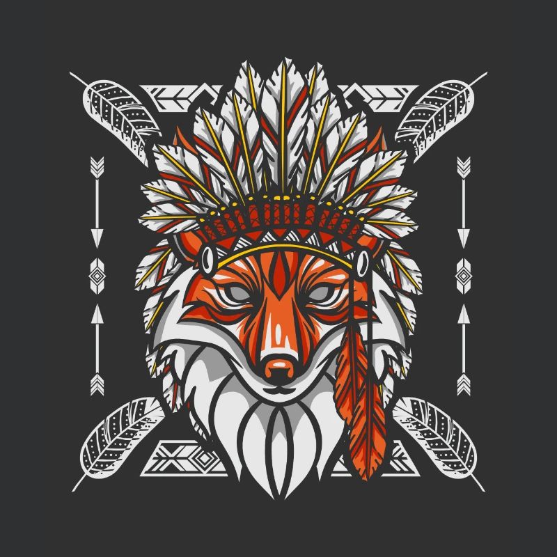 Fuchs Schamane Indianer
