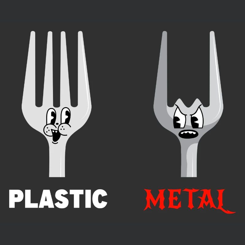 Fork Plastic Metal Music