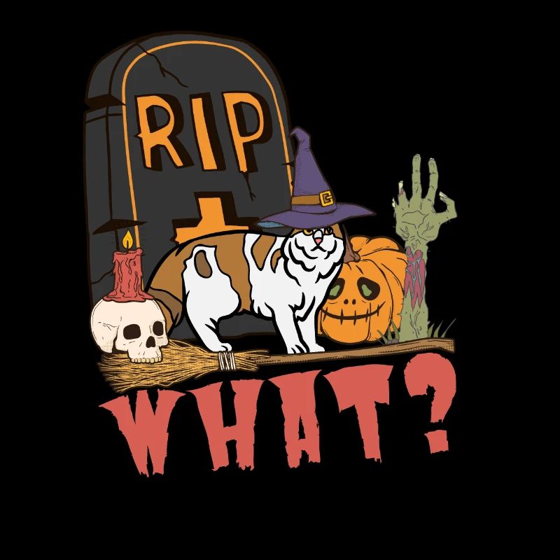 Mignon et effrayant American Curl chat d’Halloween