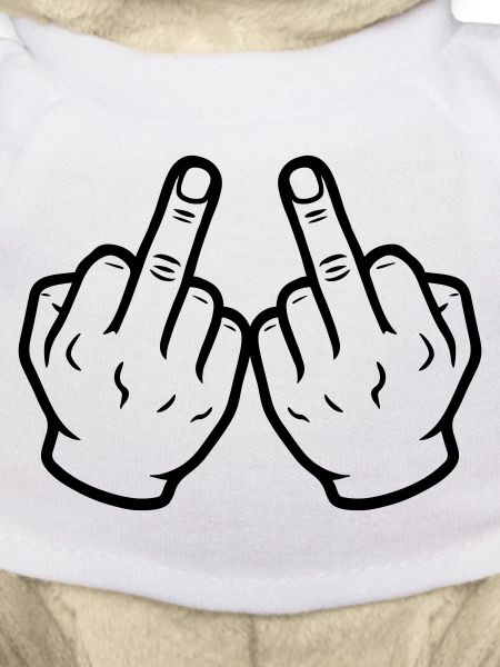 Hand Mittelfinger Frech