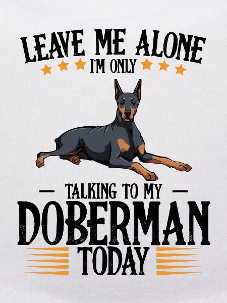 Dobermann Graphic mit Sternenkranz