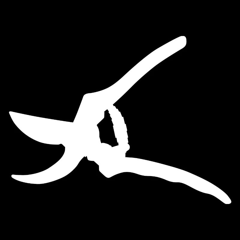 Pruning shears in white! Fire gift idea