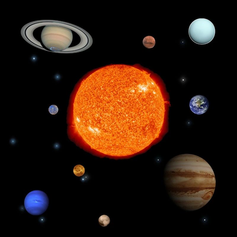 Unser Sonnensystem mit Pluto!