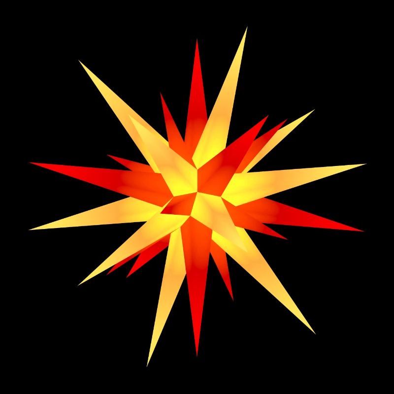 weihnachtsstern gelb-rot 1