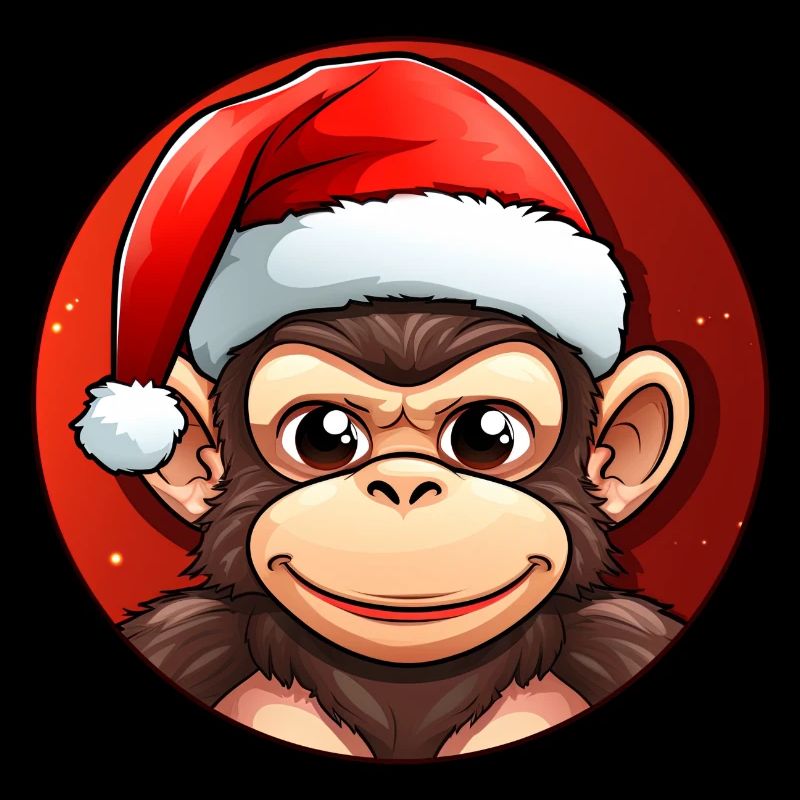 Äffchen Weihnachten
