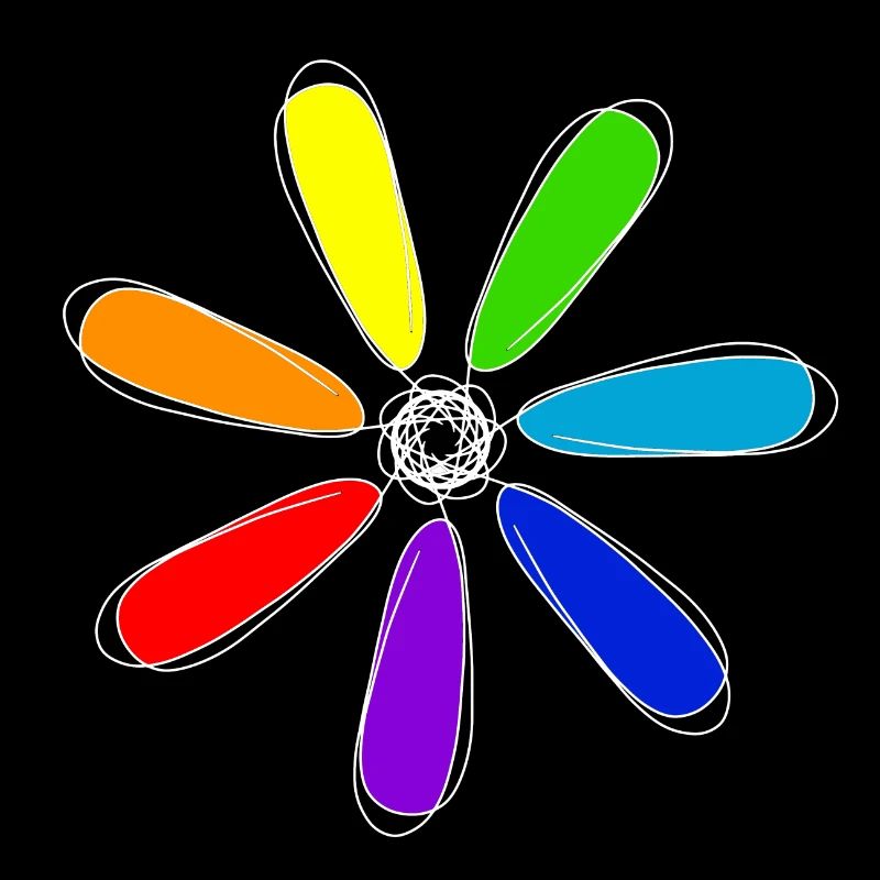 Regenbogen-Stern