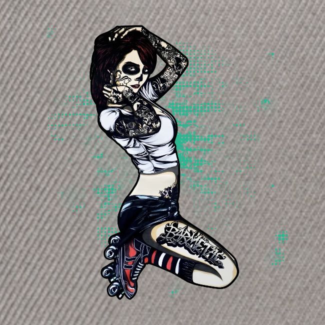 Roller Quad Goth Girl
