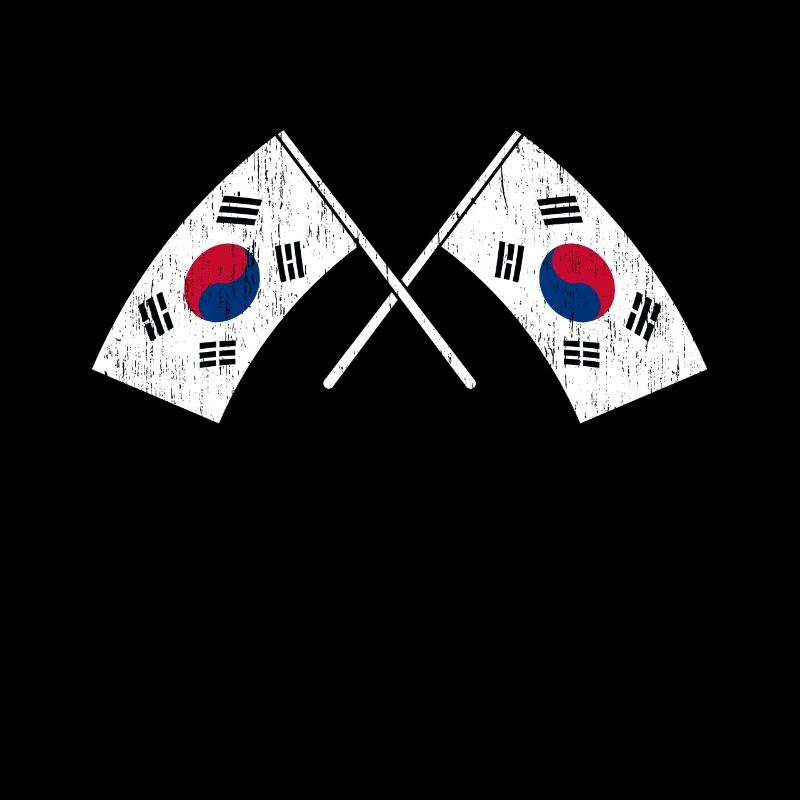 Corée du Nord Corée du Sud Asie Drapeau Corée