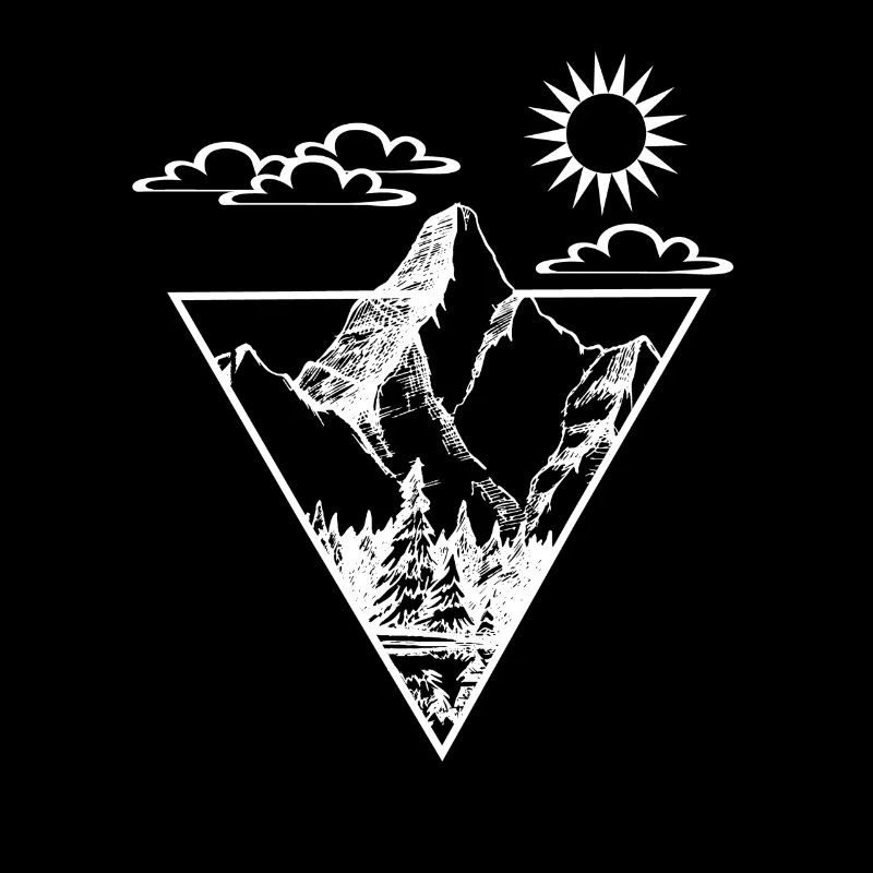 Nature sun cloud mountain tree forest sky gift