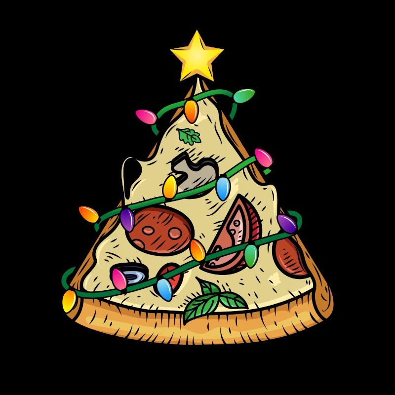 Pizza Christmas tree pyramid