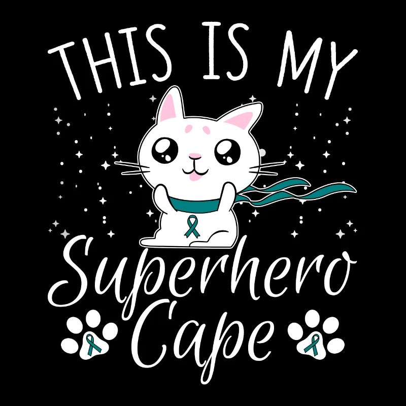 Eierstockkrebs Katze Das ist mein Superheldenumhan