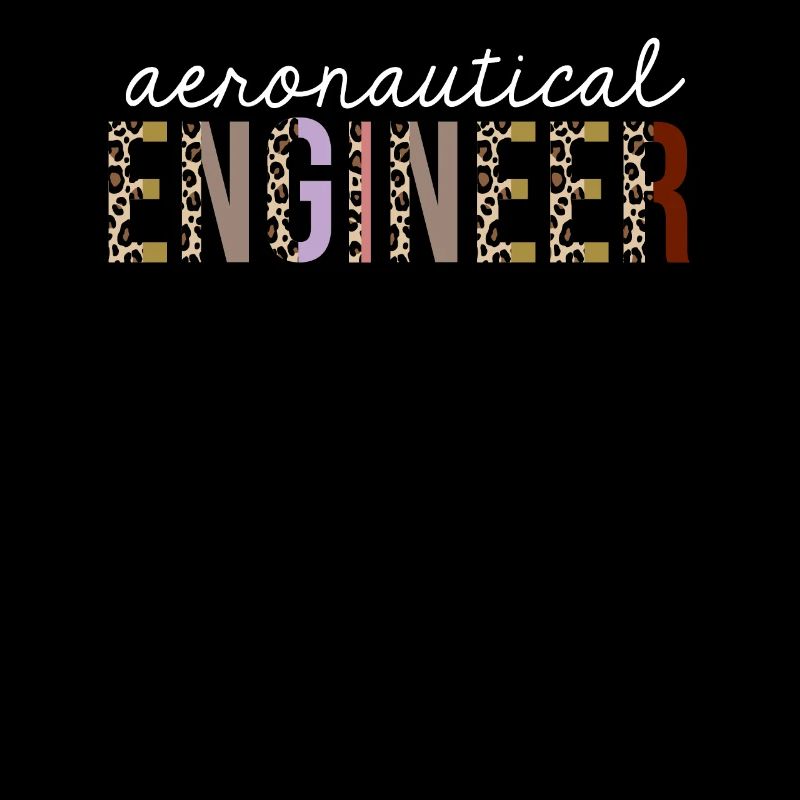 Aeronautical Engineer Leopard Print Funny Gift