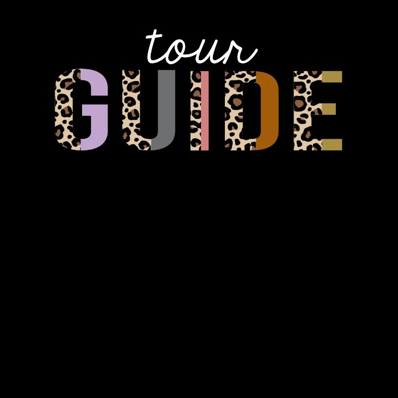 Tour Guide Leopard Print Funny Gift