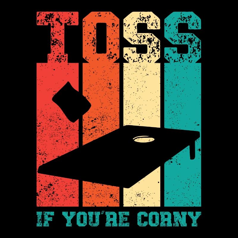 Funny Cornhole Corn Hole Retro