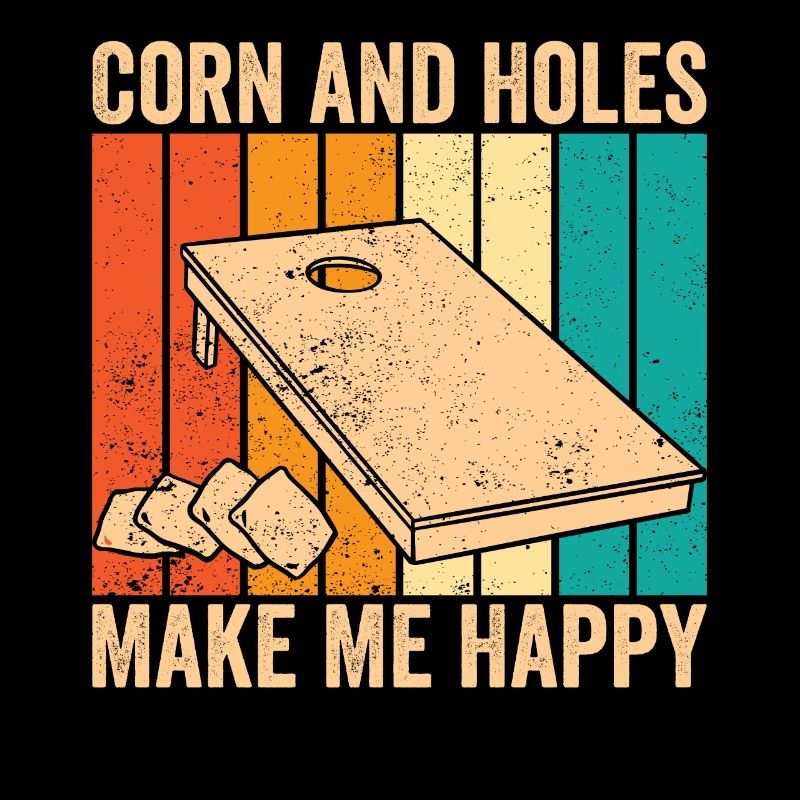 Funny Cornhole Corn Hole Retro