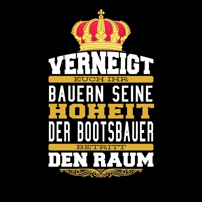 Witziges Bootsbauer T-shirt Geschenk Bootsbauer