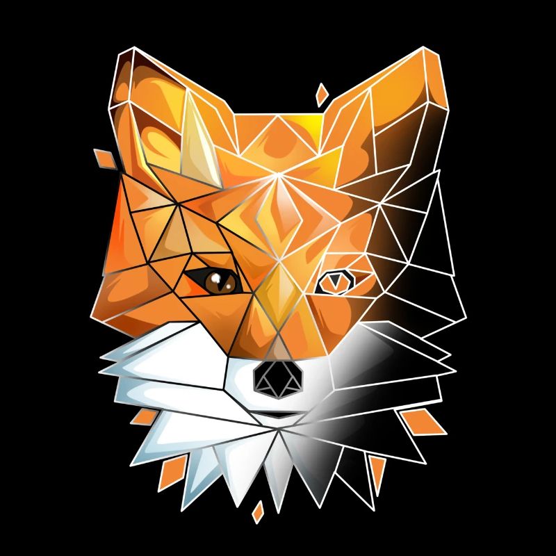 Geometric Fox Lover Math Geometry