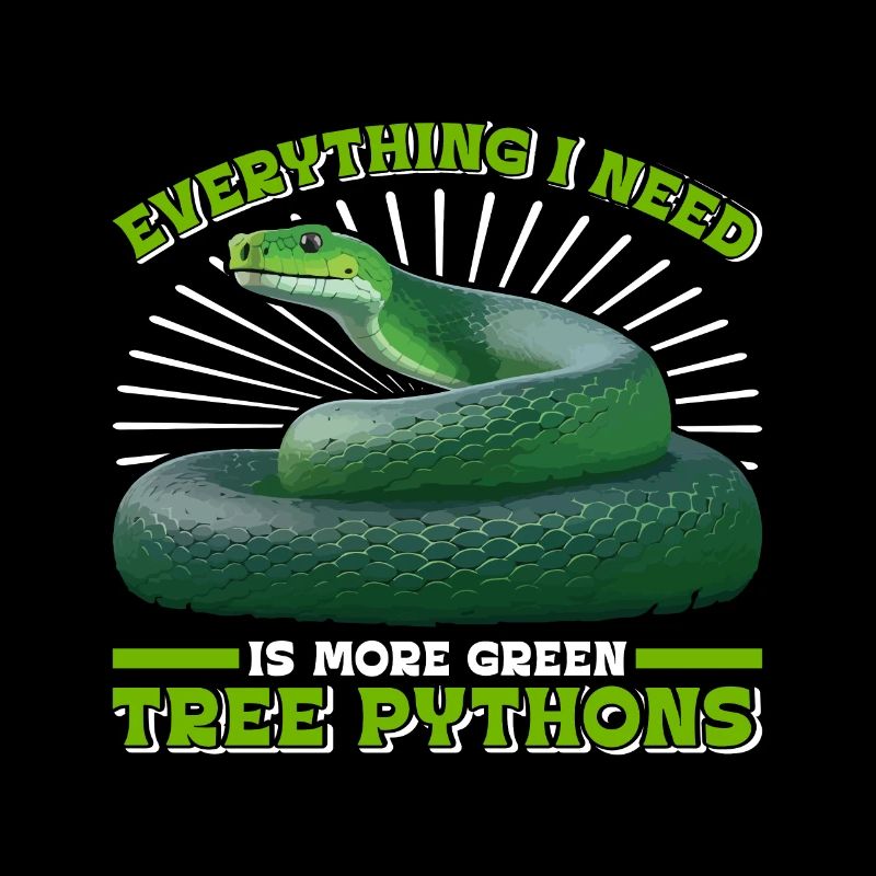 Python arborescent vert