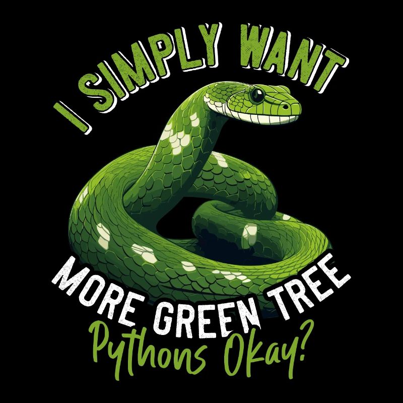 Python arborescent vert