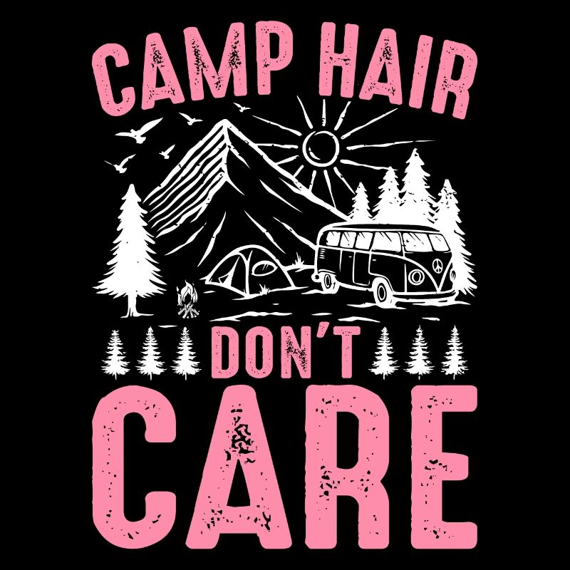 Rv Camping Camper Camping Mädchen Camp Haar Don't