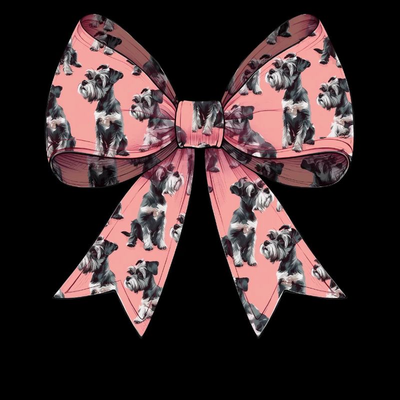 Coquette Bow Schnauzer Dog Mom Pattern