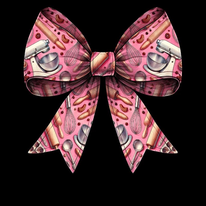 Coquette Bow Baking Baker Pattern Mom Mothers