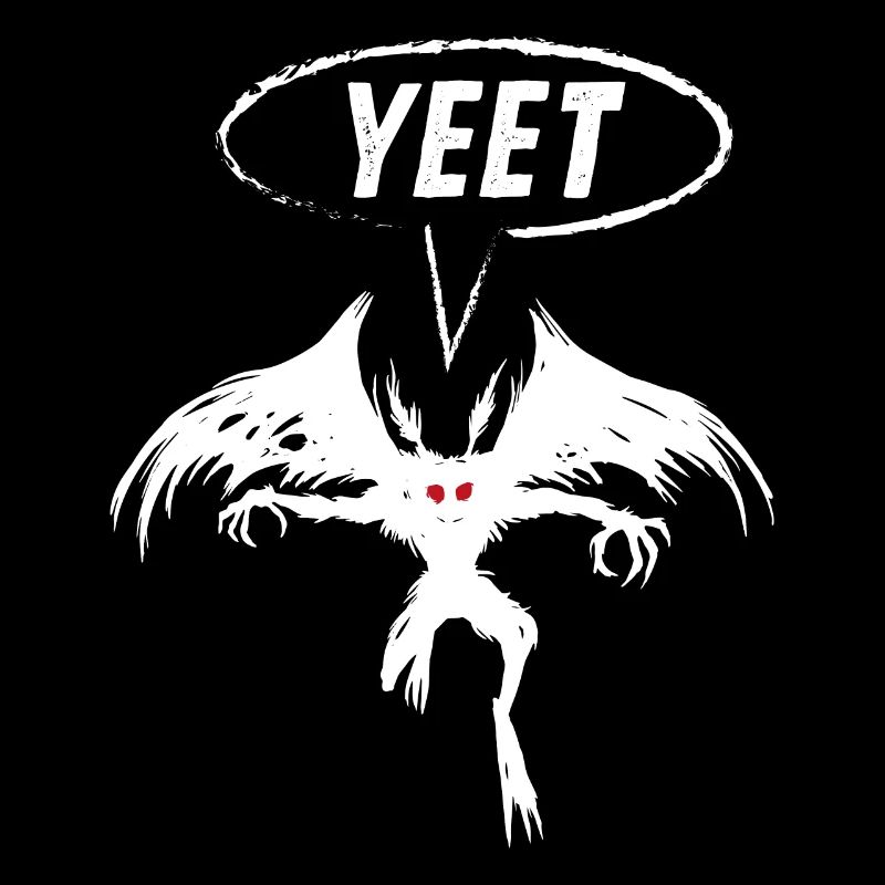 Mothman Yeet Funny Cryptid Gift
