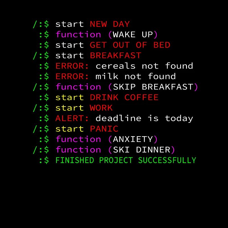 Programmer coffee daily rhythm funny gift