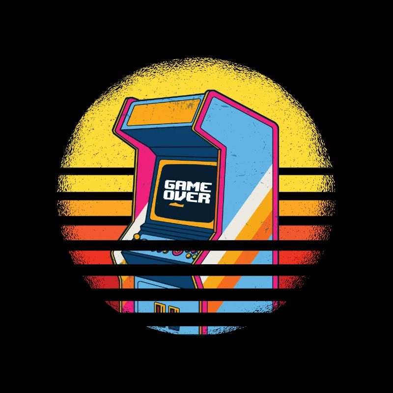 Retrogaming Automat Game Over