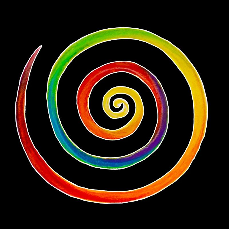 Regenbogen-Spirale