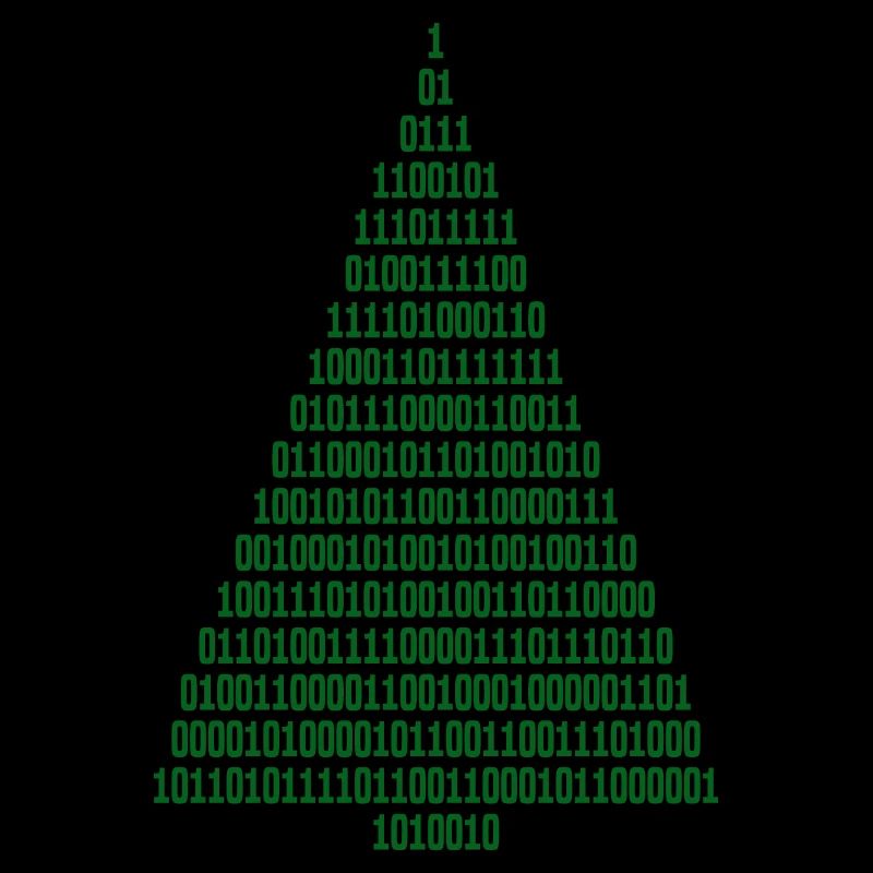 Christmas Christmas Tree Binary Code Computer Scientist