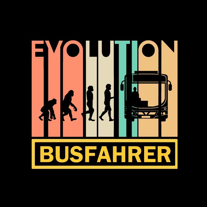 Bus Driver Profession Gift · Evolution