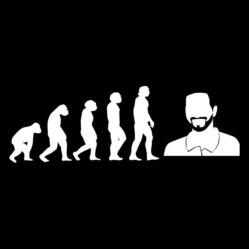 Evolution Bärtiger Papa